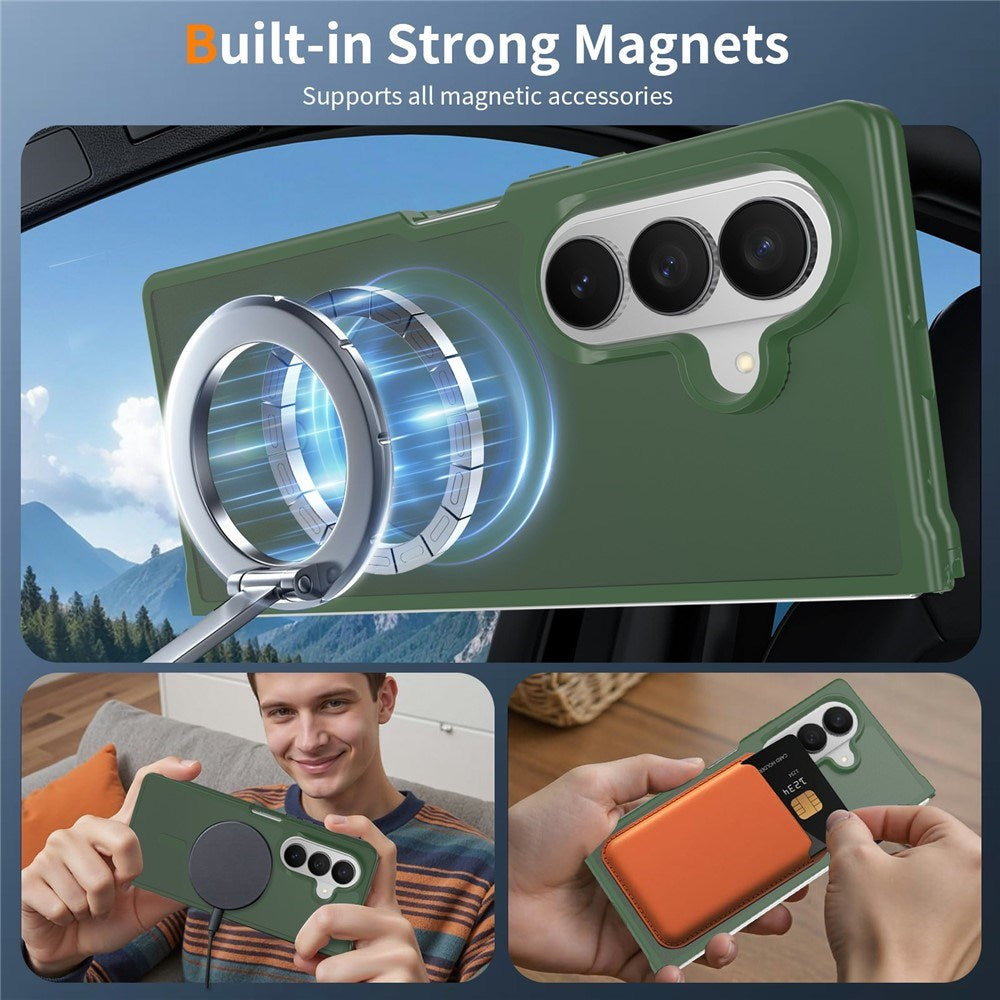 Samsung Galaxy Z Fold8 Matte Flexible Plastic Case - MagSafe Compatible - Green