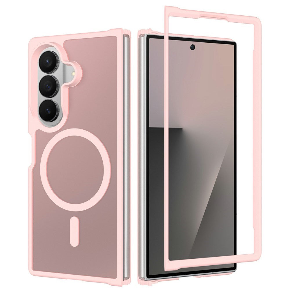 Samsung Galaxy Z Fold8 Matte Flexible Plastic Case - MagSafe Compatible - Pink
