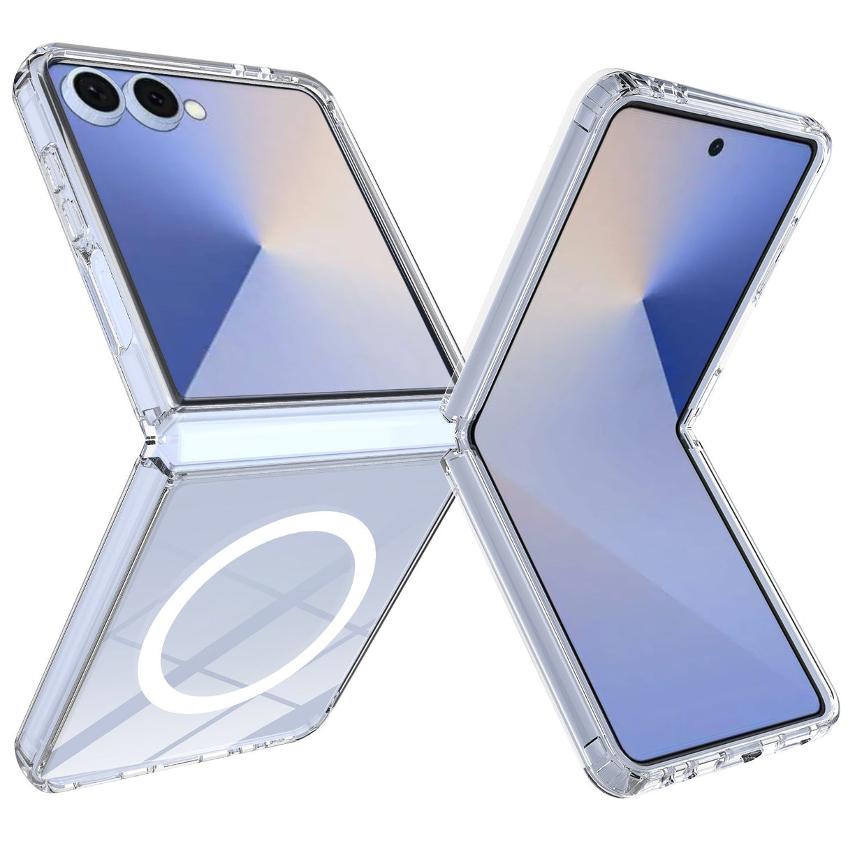 Samsung Galaxy Z Flip8 EIDERWOOD Hybrid Plastic Case - MagSafe Compatible - Transparent