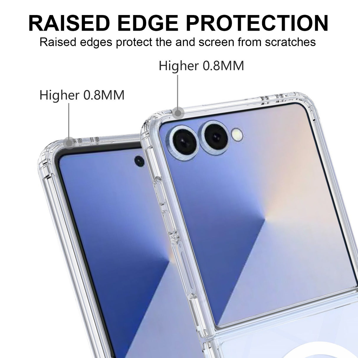 Samsung Galaxy Z Flip8 EIDERWOOD Hybrid Plastic Case - MagSafe Compatible - Transparent