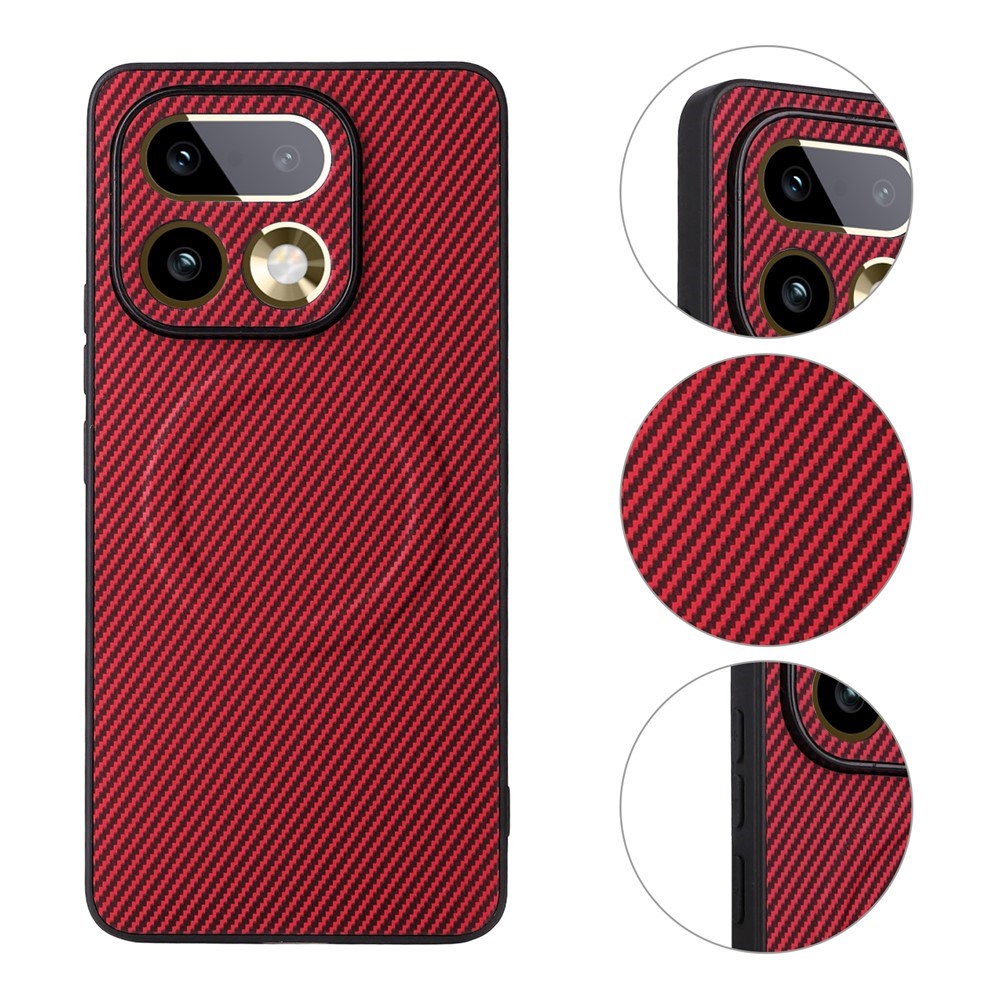 Realme 16 Pro+ EIDERWOOD Hybrid Carbon Case - MagSafe Compatible - Red