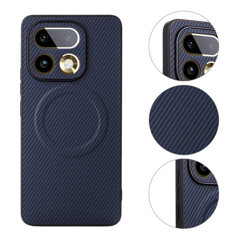 Realme 16 Pro+ EIDERWOOD Hybrid Carbon Case - MagSafe Compatible - Blue