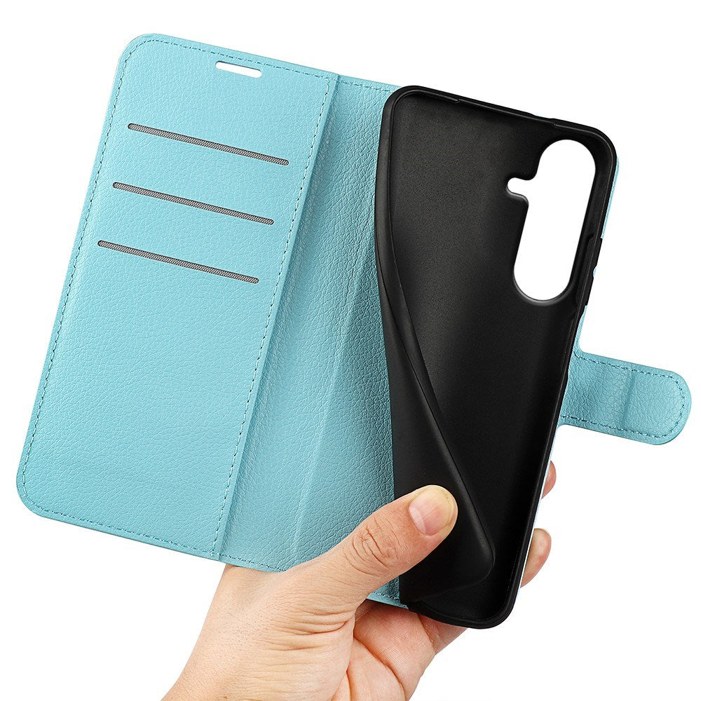 Samsung Galaxy S26 FE EIDERWOOD Flip Case with Card Holder & Stand Function - Blue