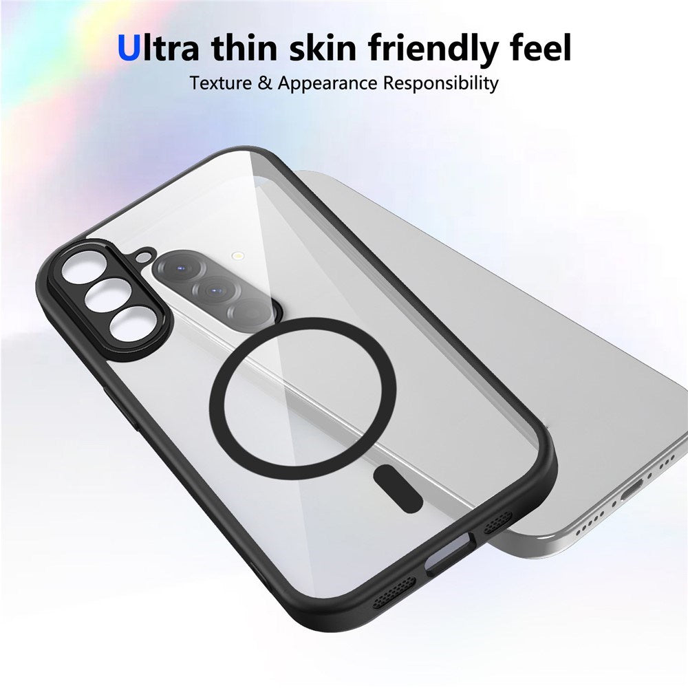 Samsung Galaxy A27 EIDERWOOD Hybrid Plastic Case - MagSafe Compatible - Clear / Black