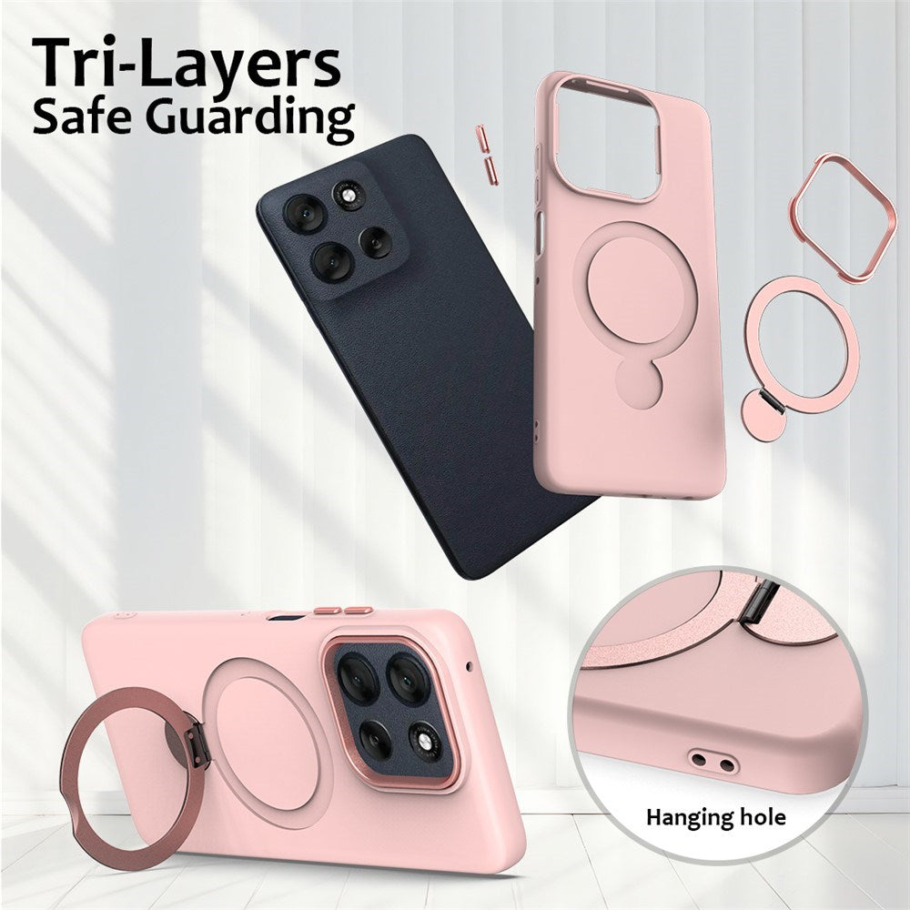 OnePlus Nord 6 / Nord CE6 EIDERWOOD Hybrid Case with Kickstand - MagSafe Compatible - Pink