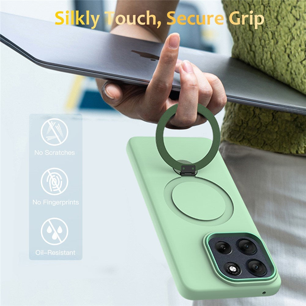 OnePlus Nord 6 / Nord CE6 EIDERWOOD Hybrid Case with Kickstand - MagSafe Compatible - Green
