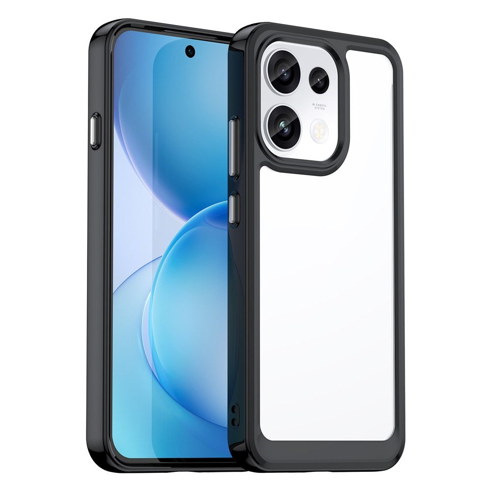 OPPO Reno16 F (5G) EIDERWOOD Hybrid Case - Transparent / Black
