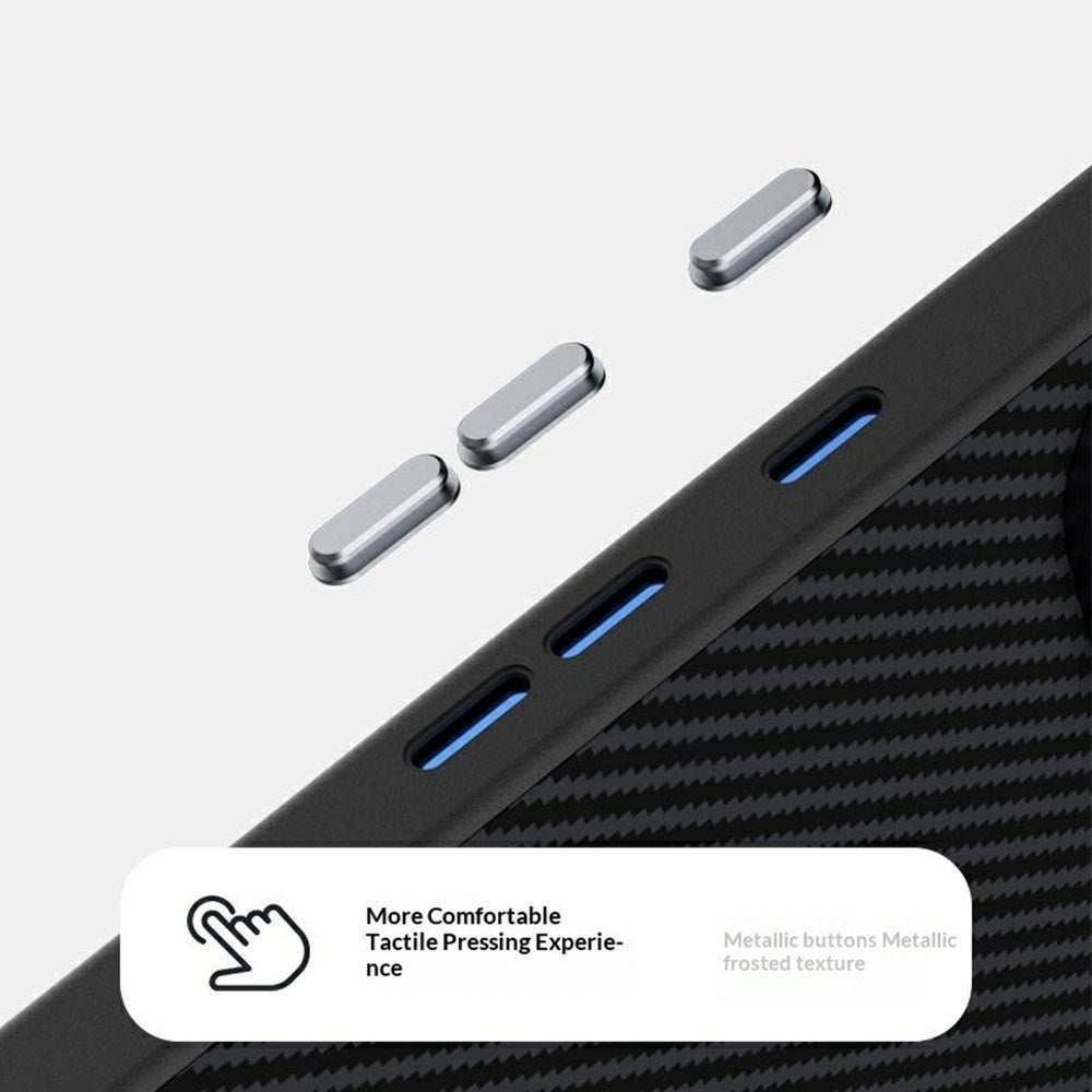 Google Pixel 11 Pro ABEEL Hybrid Case with Carbon Fiber Texture - Black
