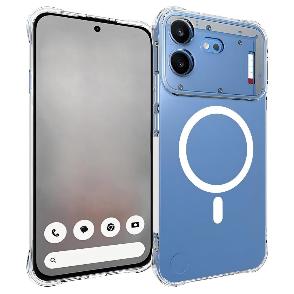 Nothing Phone (4b) WANLONFENG Flexible Plastic Case - MagSafe Compatible - Transparent