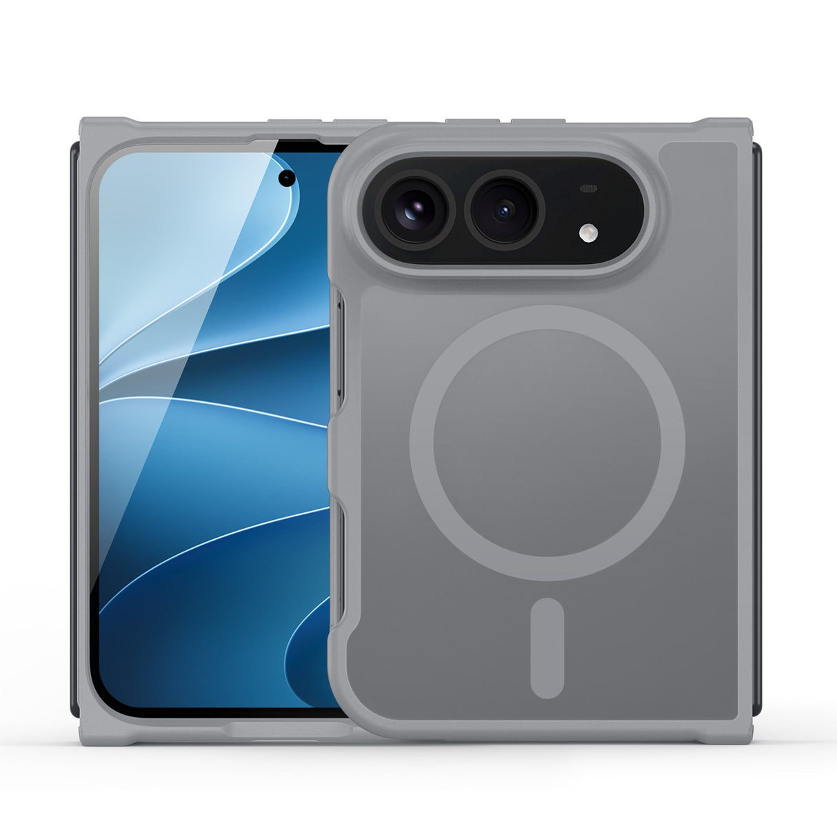 iPhone Fold DUX DUCIS Yind Series Hybrid Case - MagSafe Compatible - Matte Grey