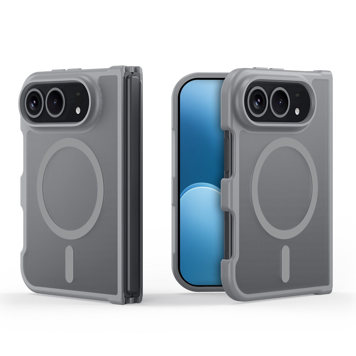 iPhone Fold DUX DUCIS Yind Series Hybrid Case - MagSafe Compatible - Matte Grey