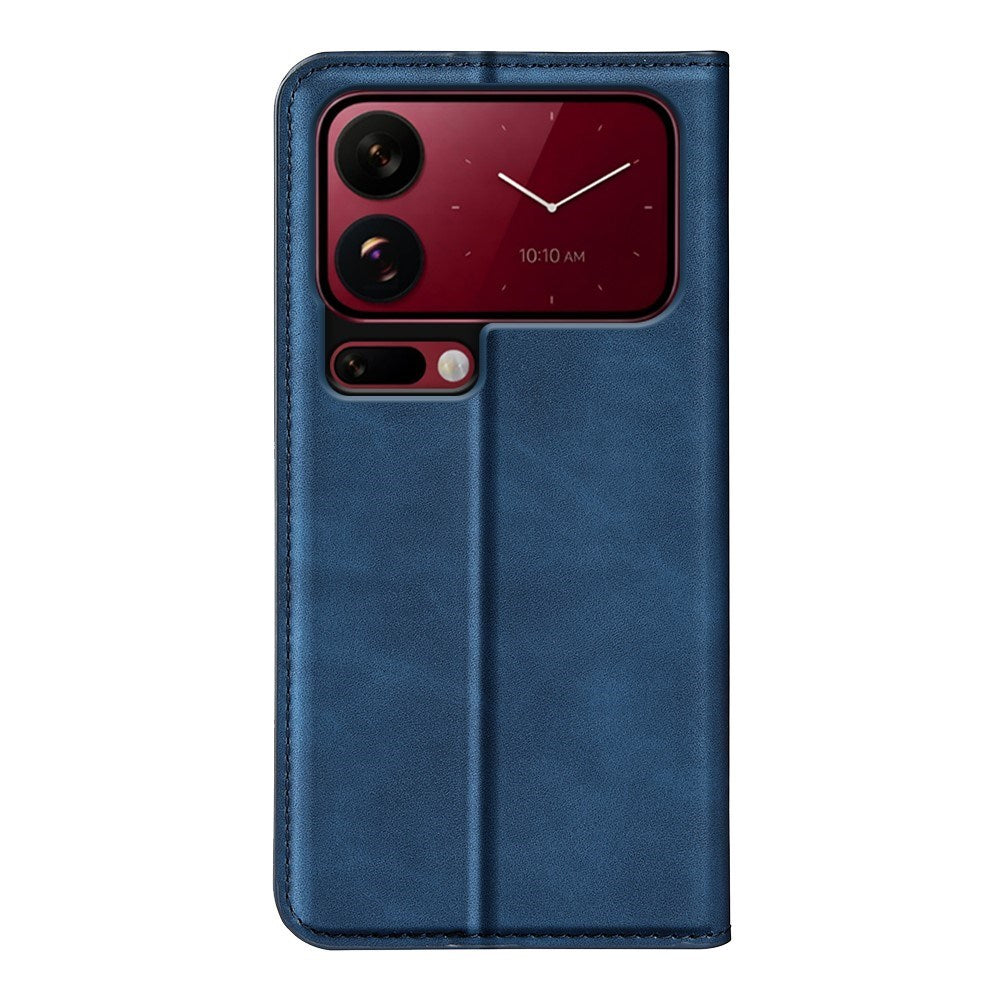 Xiaomi 18 Pro Max EIDERWOOD Artificial Leather Flip Case with Wallet and Stand Function - Blue