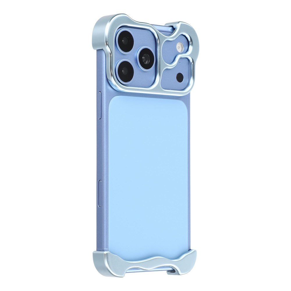 iPhone 18 Pro Two-Piece Metal Bumper Case - Blue