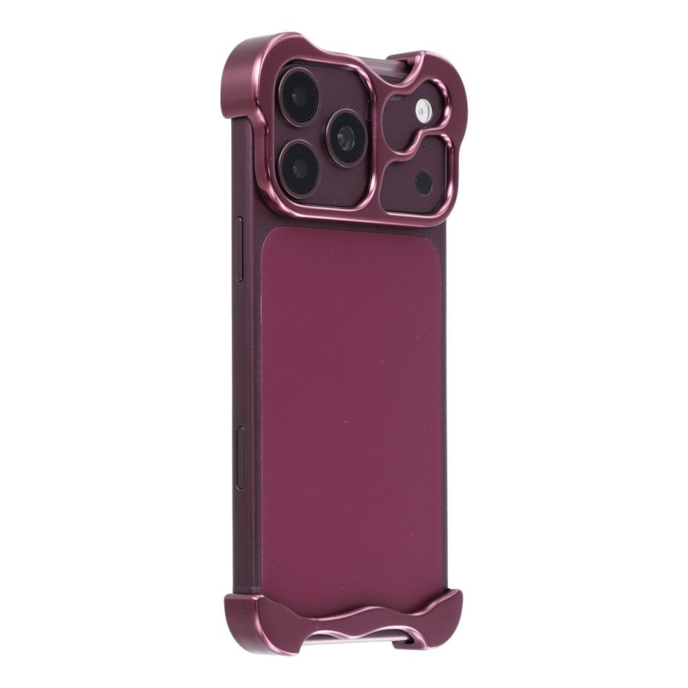 iPhone 18 Pro Max Two-Piece Metal Bumper Case - Purple