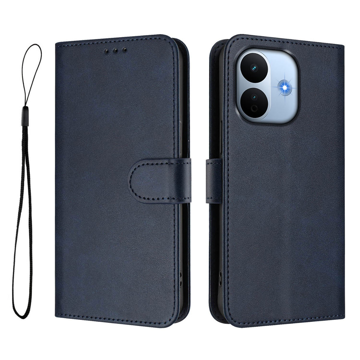 Xiaomi Redmi Note 17 Pro Max (5G) EIDERWOOD Faux Leather Flip Case with Strap - Blue
