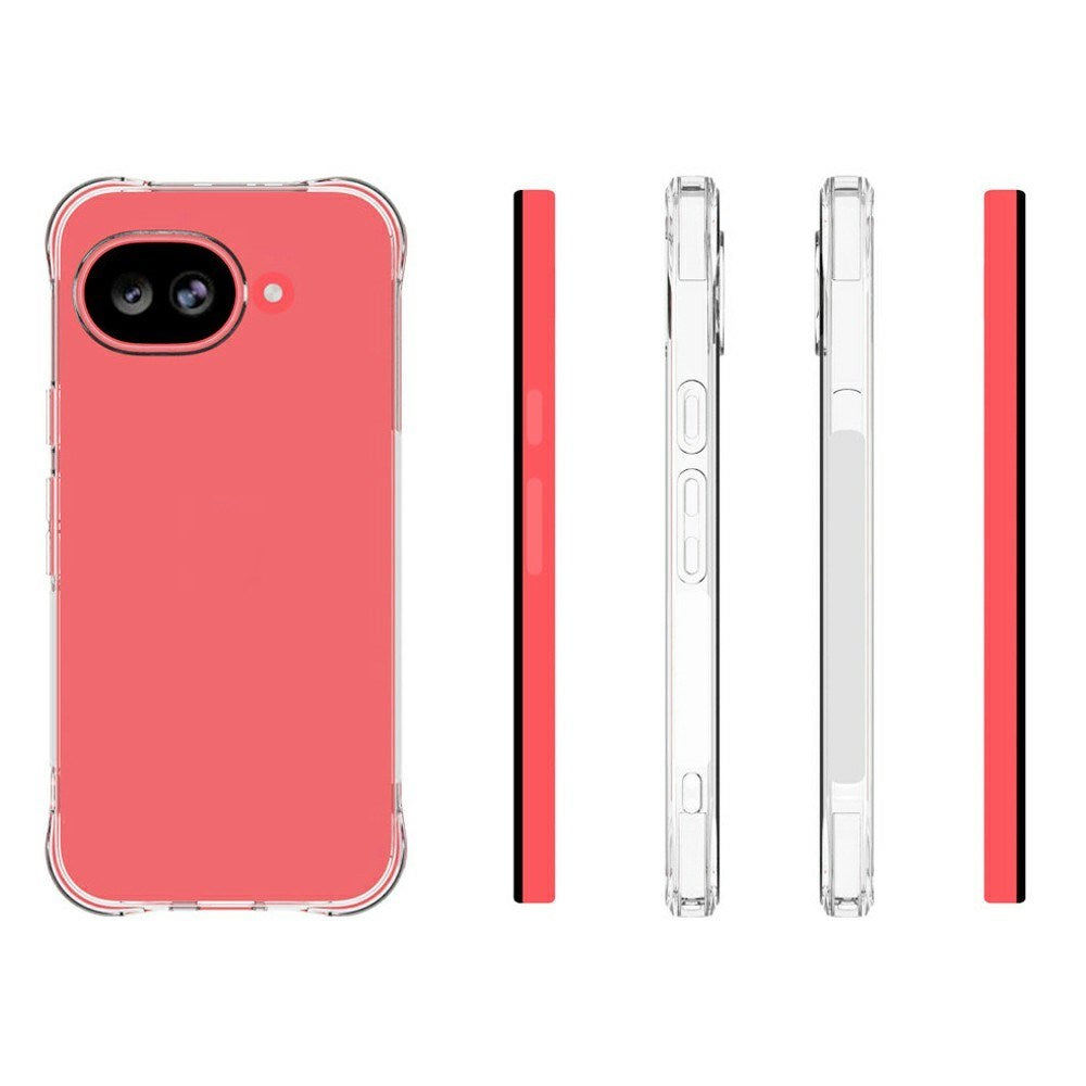 Google Pixel 11a EIDERWOOD Flexible Plastic Case w. Shock-Absorbing Corners - Transparent