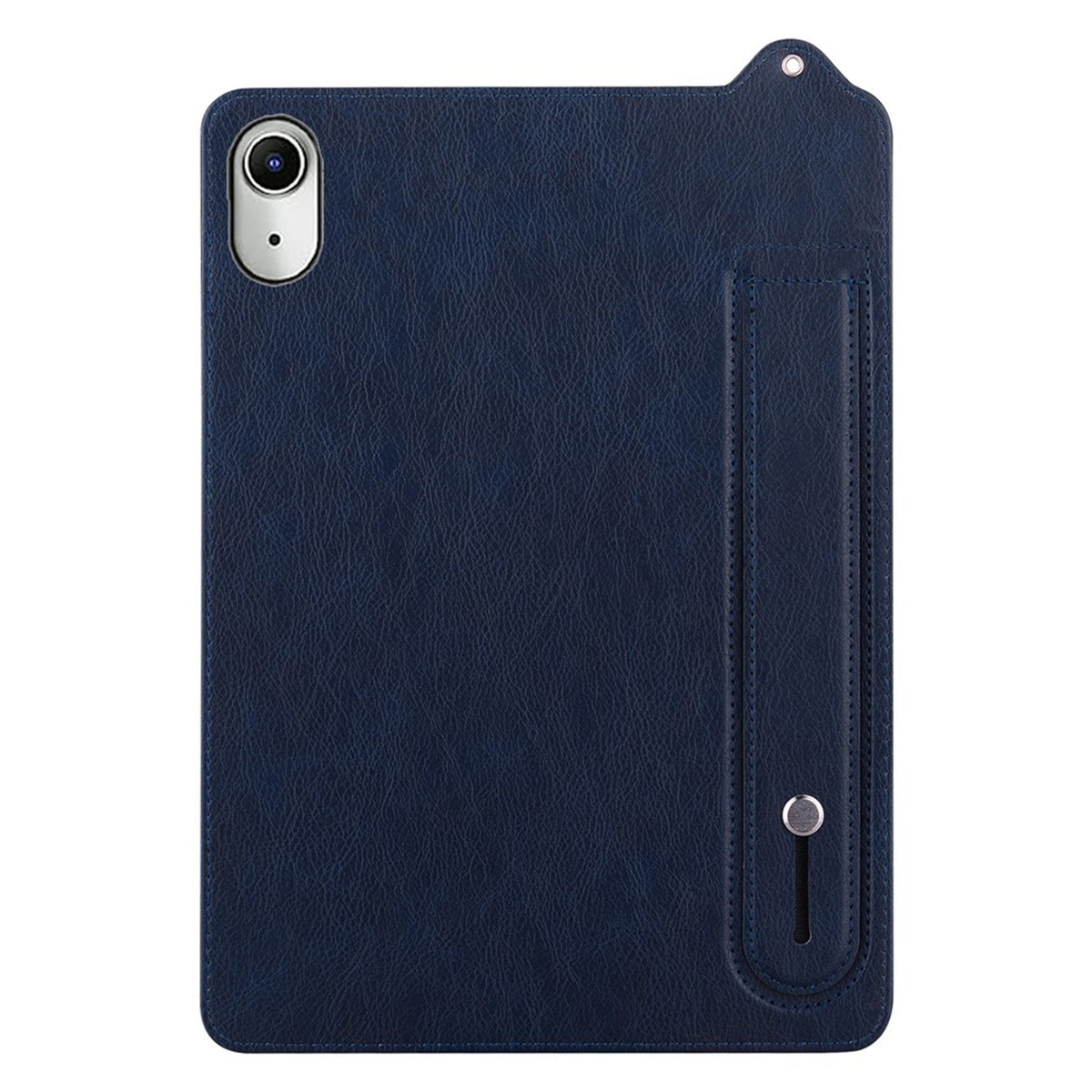 iPad Mini (2026) 8th Gen. EIDERWOOD Faux Leather Back Case with Strap Kickstand - Blue