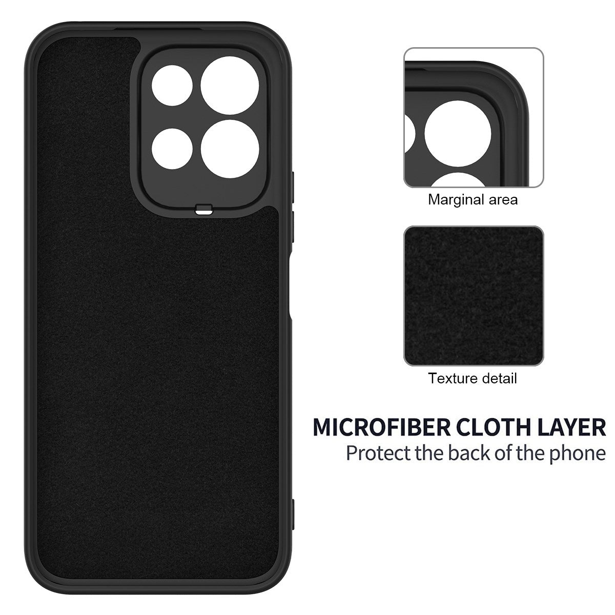Xiaomi Redmi 17 (5G / 4G) EIDERWOOD Silicone Case W. Strap - Black