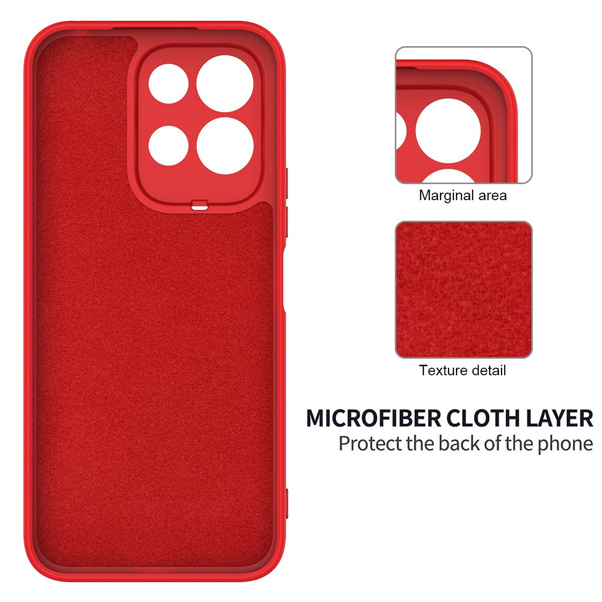 Xiaomi Redmi 17 (5G / 4G) EIDERWOOD Silicone Case W. Strap - Red