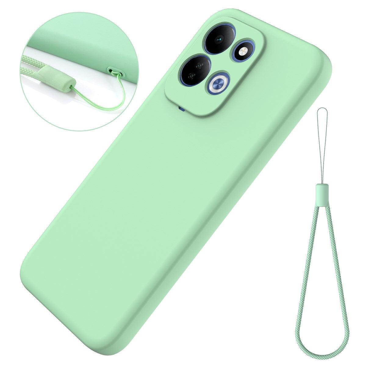 Xiaomi Redmi 17 (5G / 4G) EIDERWOOD Silicone Case W. Strap - Green
