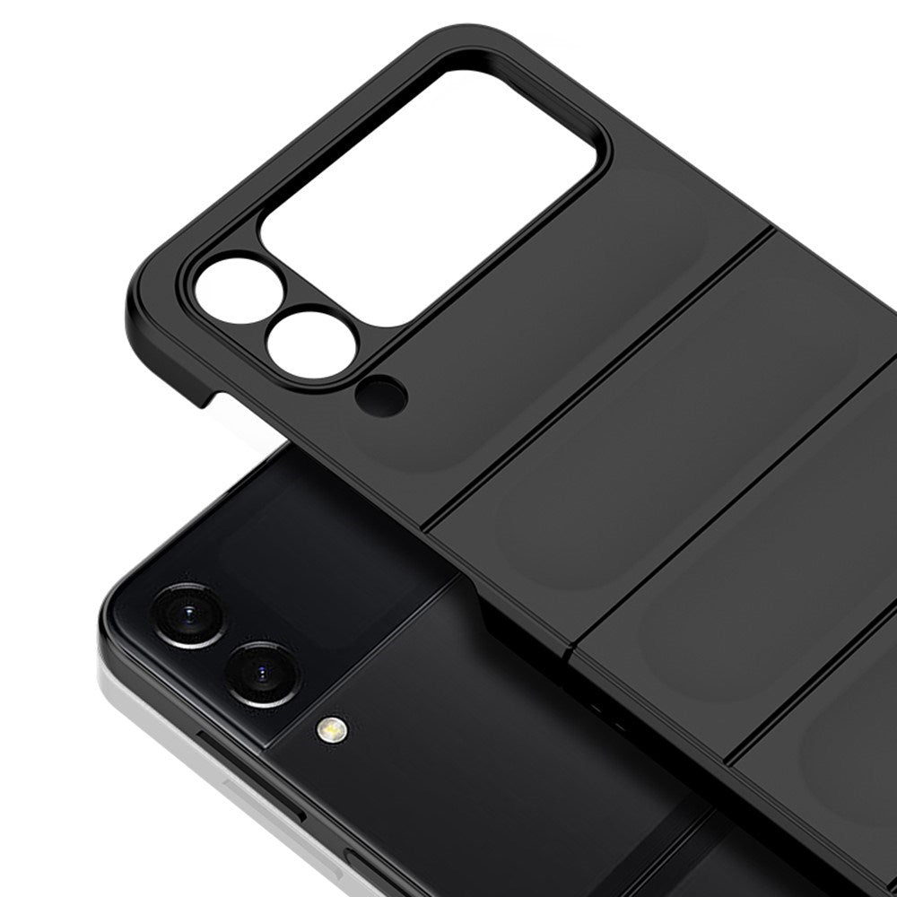 EIDERWOOD Samsung Galaxy Z Flip3 (5G) Hard Plastic Case with Grip - Black