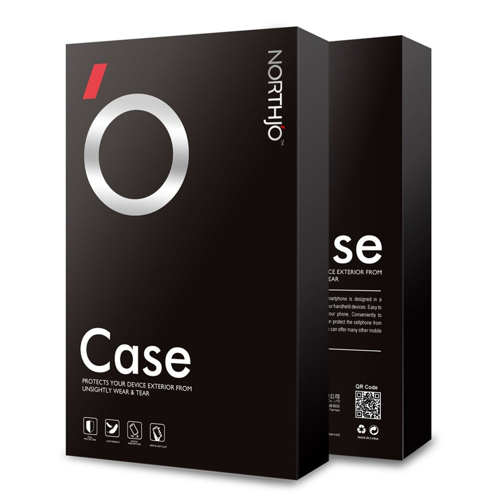 NORTHJO Samsung Galaxy S22 Ultra 2-in-1 Set Flexible Plastic Case with Tempered Glass Screen Protector - Transparent