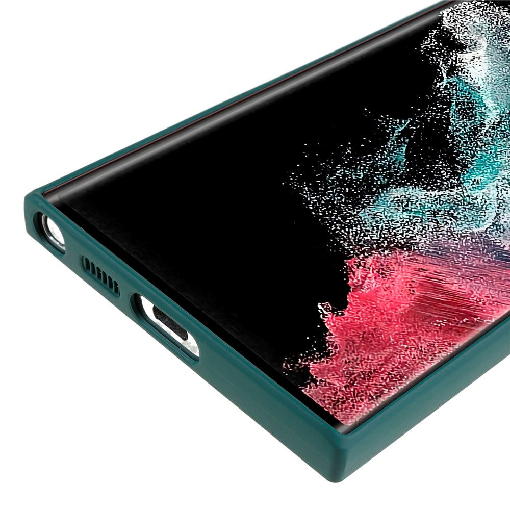 EIDERWOOD Samsung Galaxy S22 Ultra Lined Flexible Plastic Case - Green