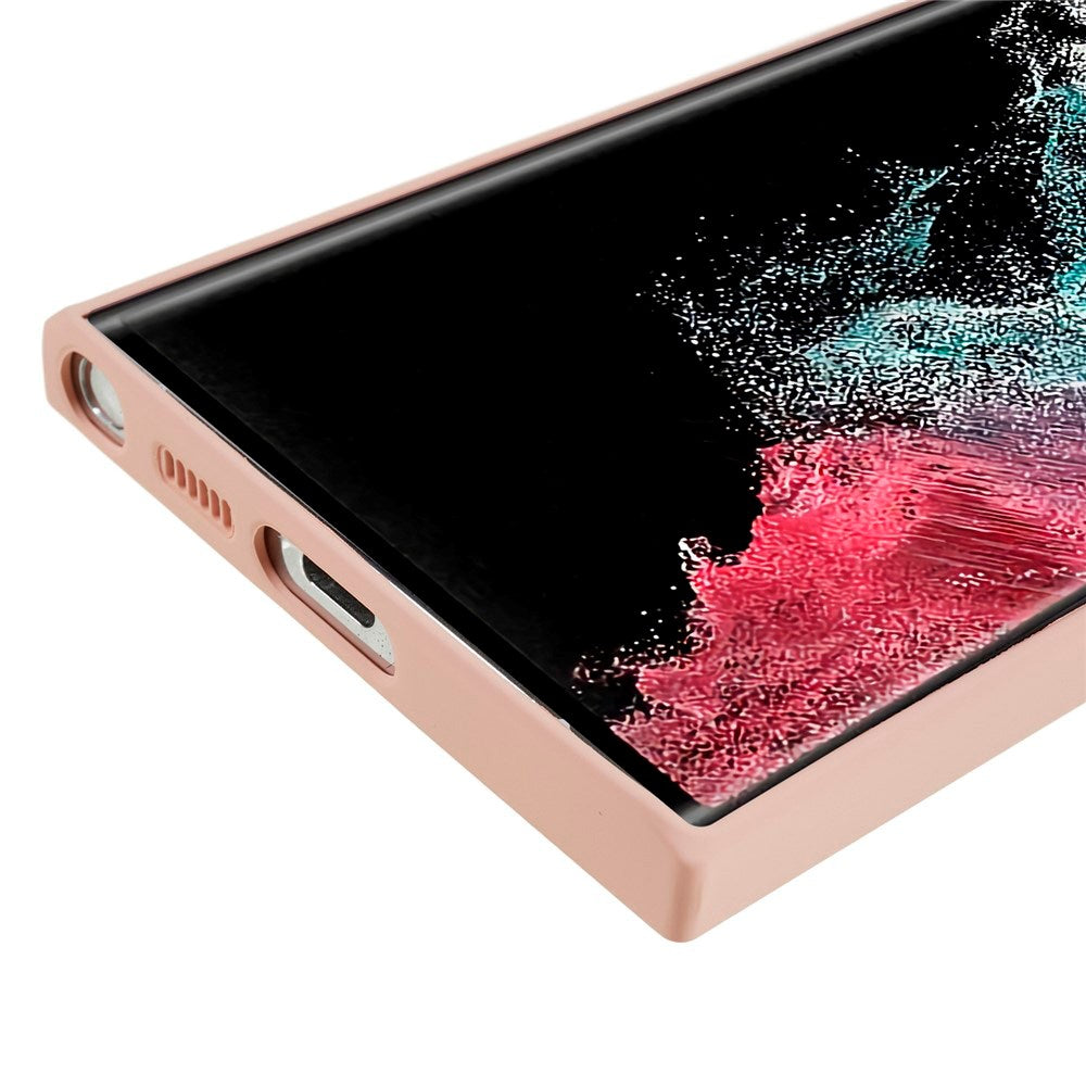 EIDERWOOD Samsung Galaxy S22 Ultra Lined Flexible Plastic Case - Pink