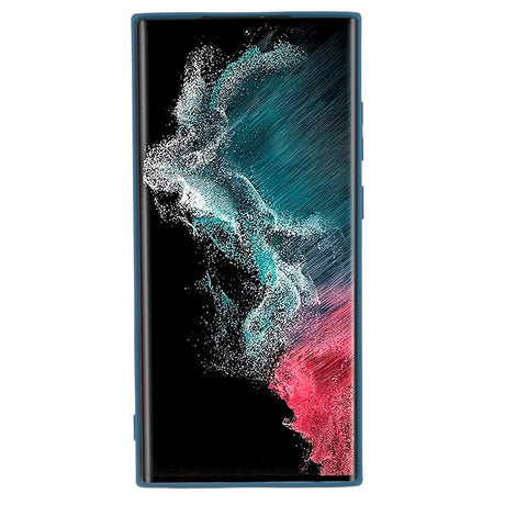 EIDERWOOD Samsung Galaxy S22 Ultra Lined Flexible Plastic Case - Blue