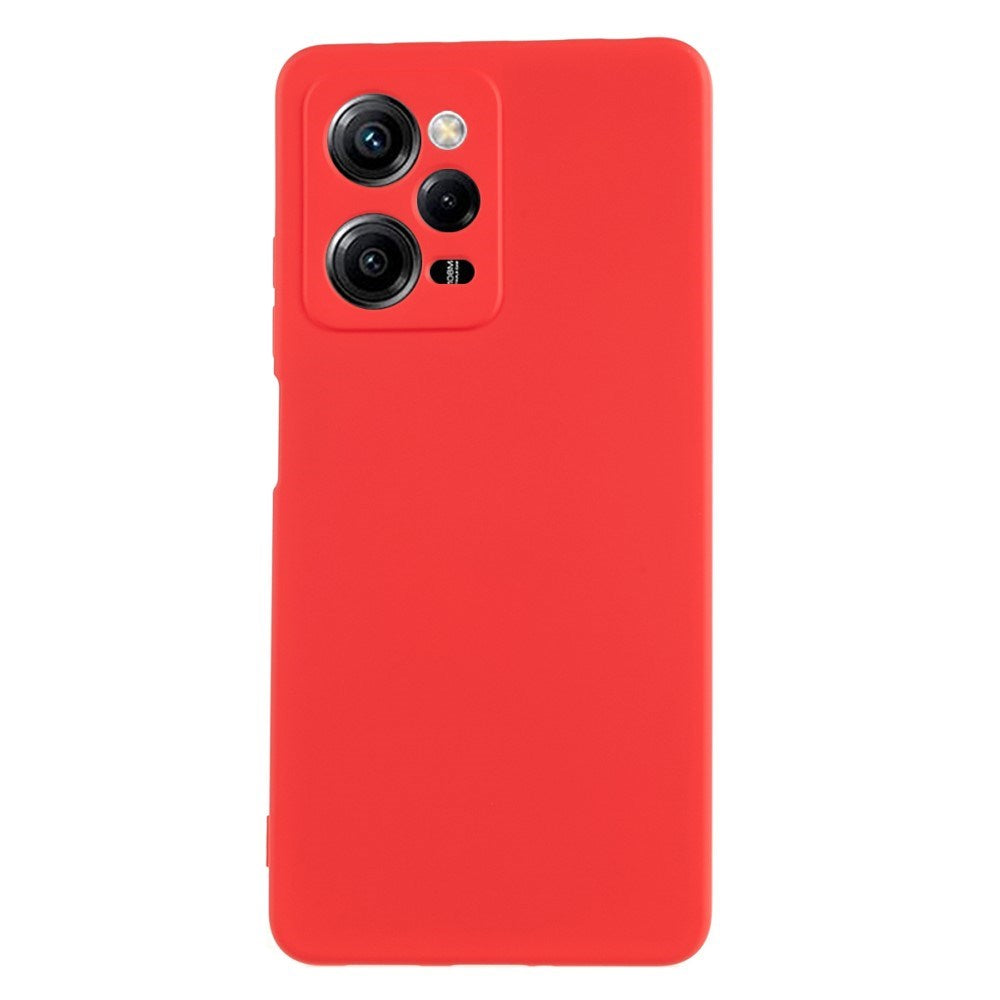 EIDERWOOD Xiaomi Poco X5 Pro (5G) Lined Flexible Plastic Case - Red
