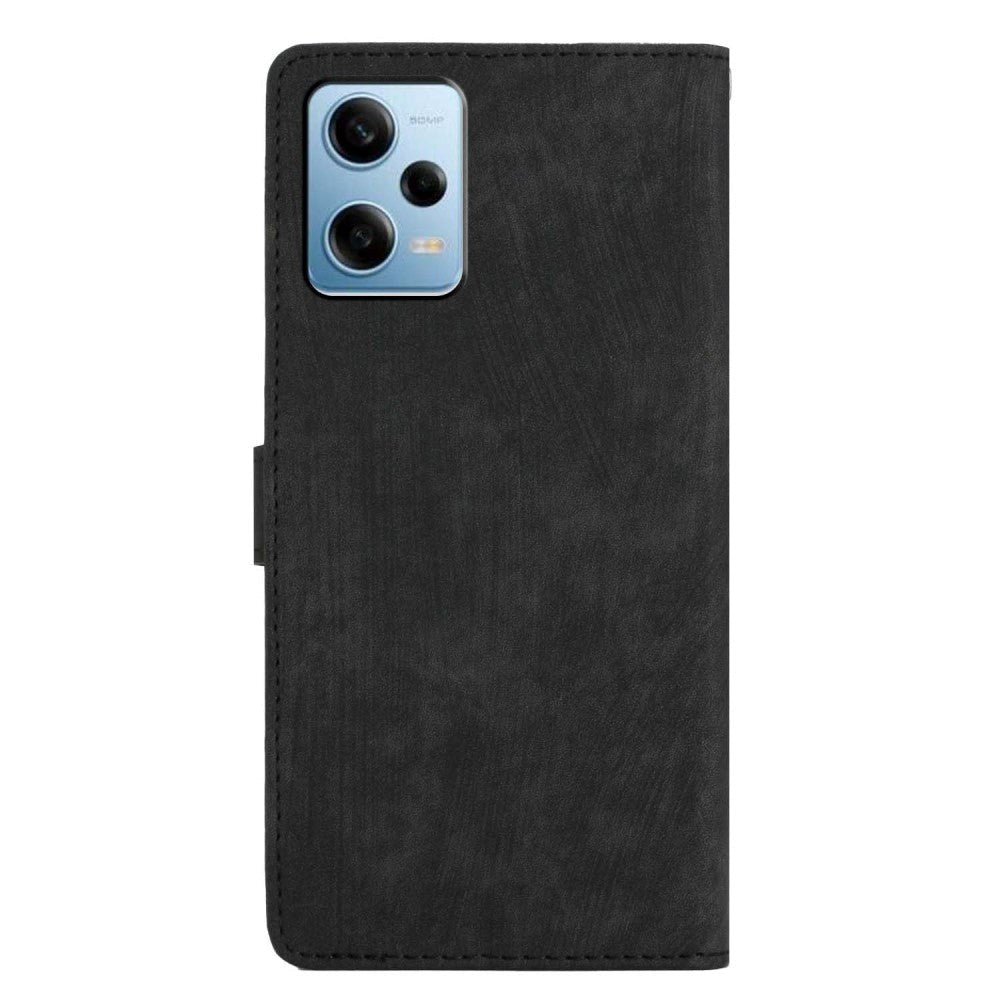 Xiaomi Redmi Note 11 Pro Leather Flip Case with Wallet and Strap - Black