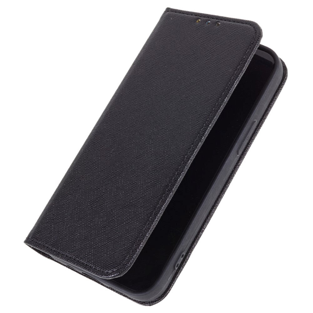 Huawei P60 Pro Leather Flip Case with Wallet and Stand Function - Black