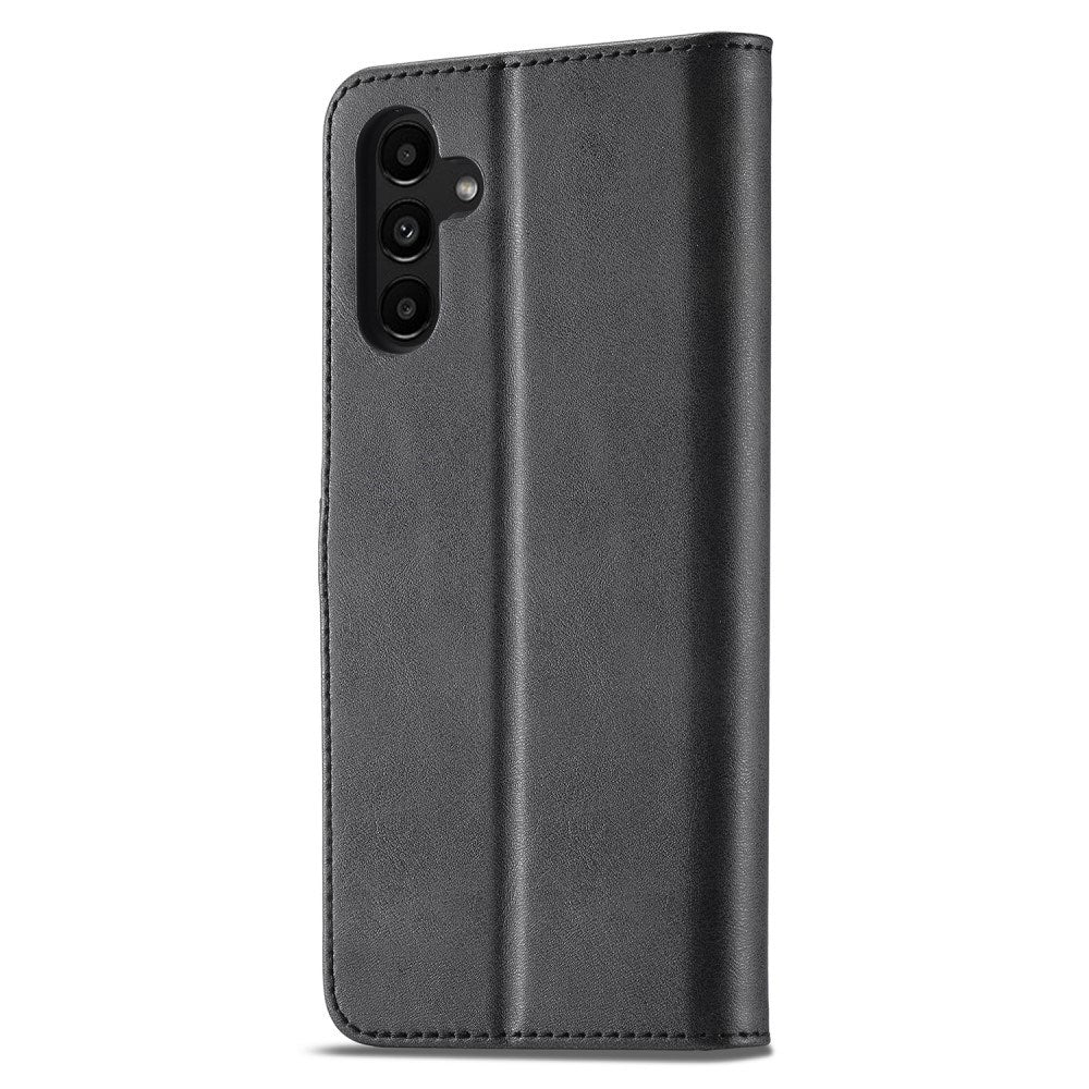 EIDERWOOD Samsung Galaxy S23 FE Faux Leather Flip Case with Stand & Wallet - Black