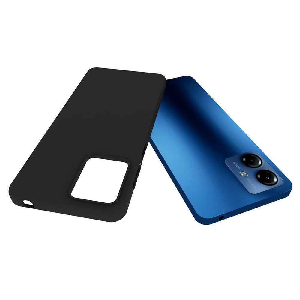 EIDERWOOD Motorola Moto G14 Matte Flexible Plastic Case - Black