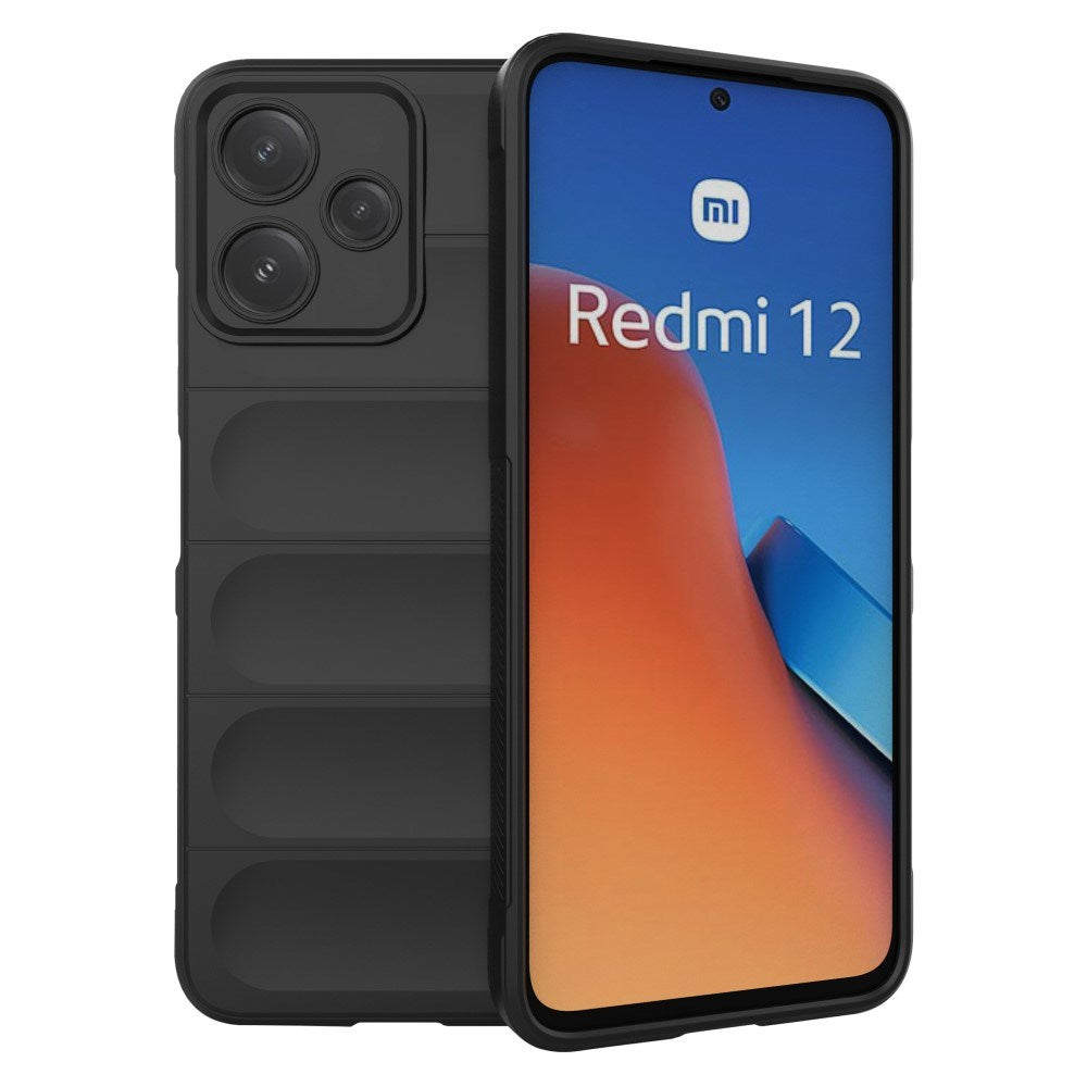 EIDERWOOD Xiaomi Redmi 12 (5G) / Poco M6 Pro (5G) Flexible Plastic Case - Black