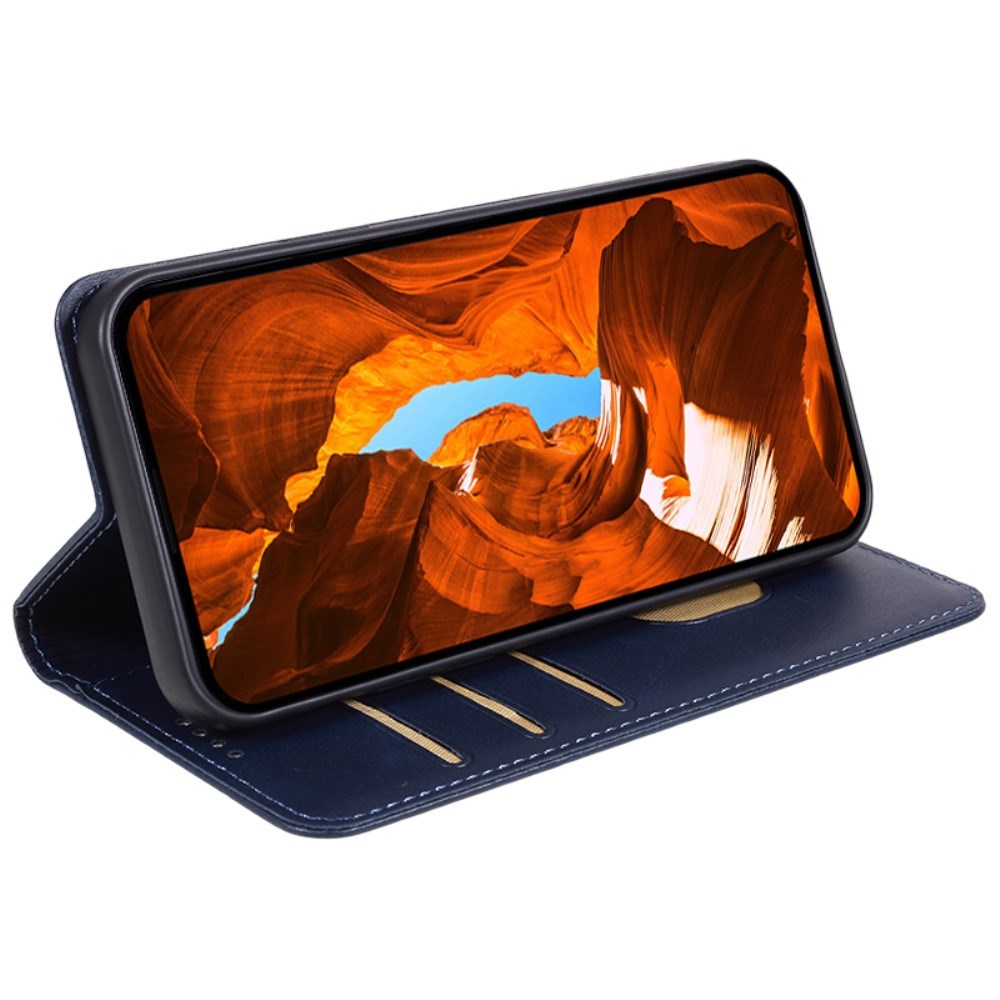 EIDERWOOD Samsung Galaxy Xcover 6 Pro Faux Leather Flip Case with Card Holder & Stand Function - Blue