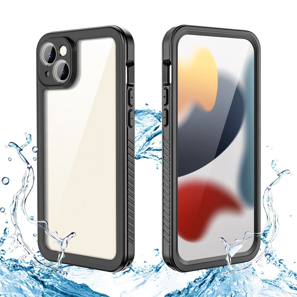 iPhone 15 Plus Redpepper IP68 Waterproof Case - Black / Transparent