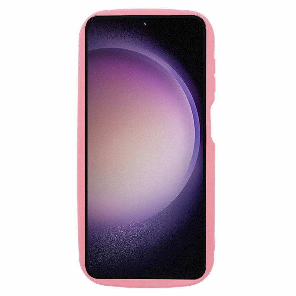 EIDERWOOD Samsung Galaxy S23 FE Flexible Plastic Case with Wavy Edges - Hot Pink