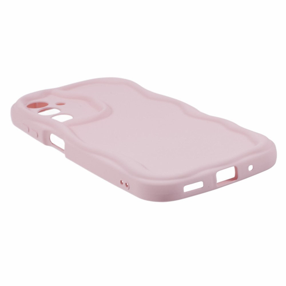 EIDERWOOD Samsung Galaxy S23 FE Flexible Plastic Case with Wavy Edges - Pink
