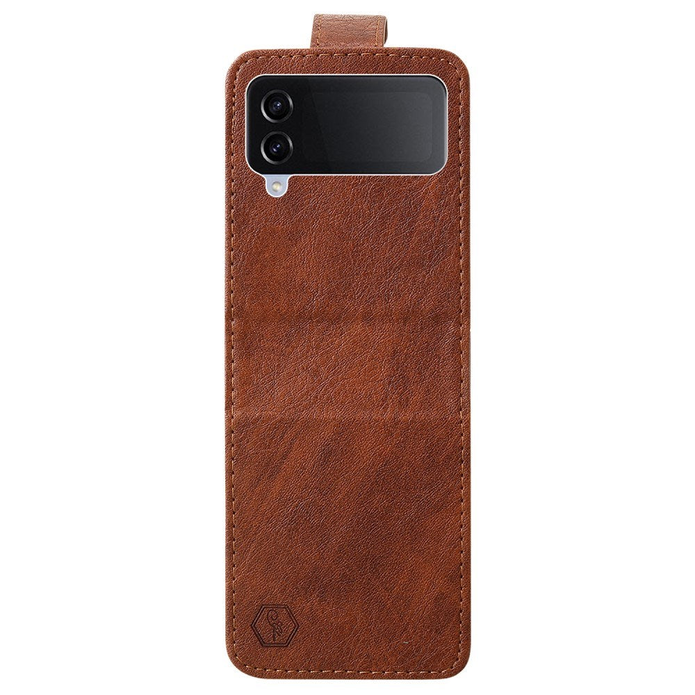 EIDERWOOD Samsung Galaxy Z Flip4 (5G) Faux Leather Back Case - Brown
