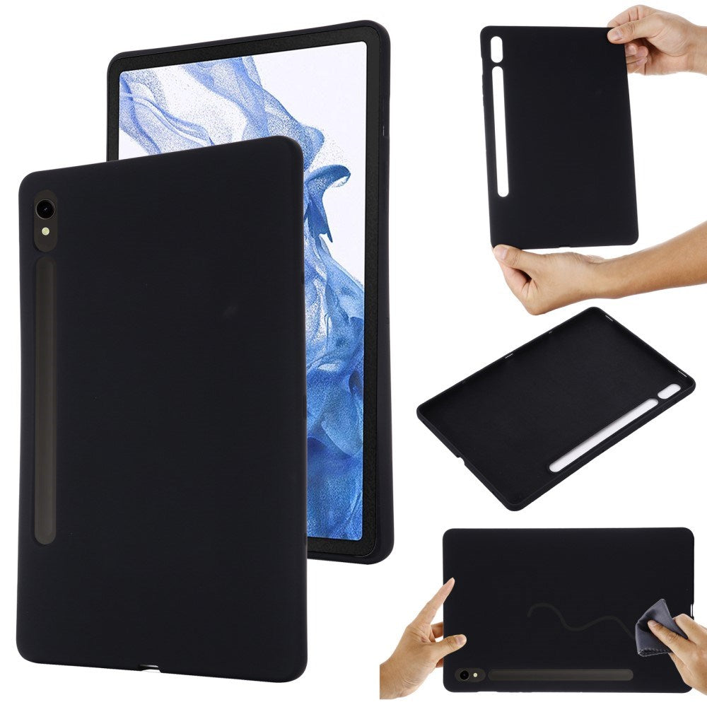 EIDERWOOD Samsung Galaxy Tab S10 FE / S9 FE Lined Silicone Case - Black