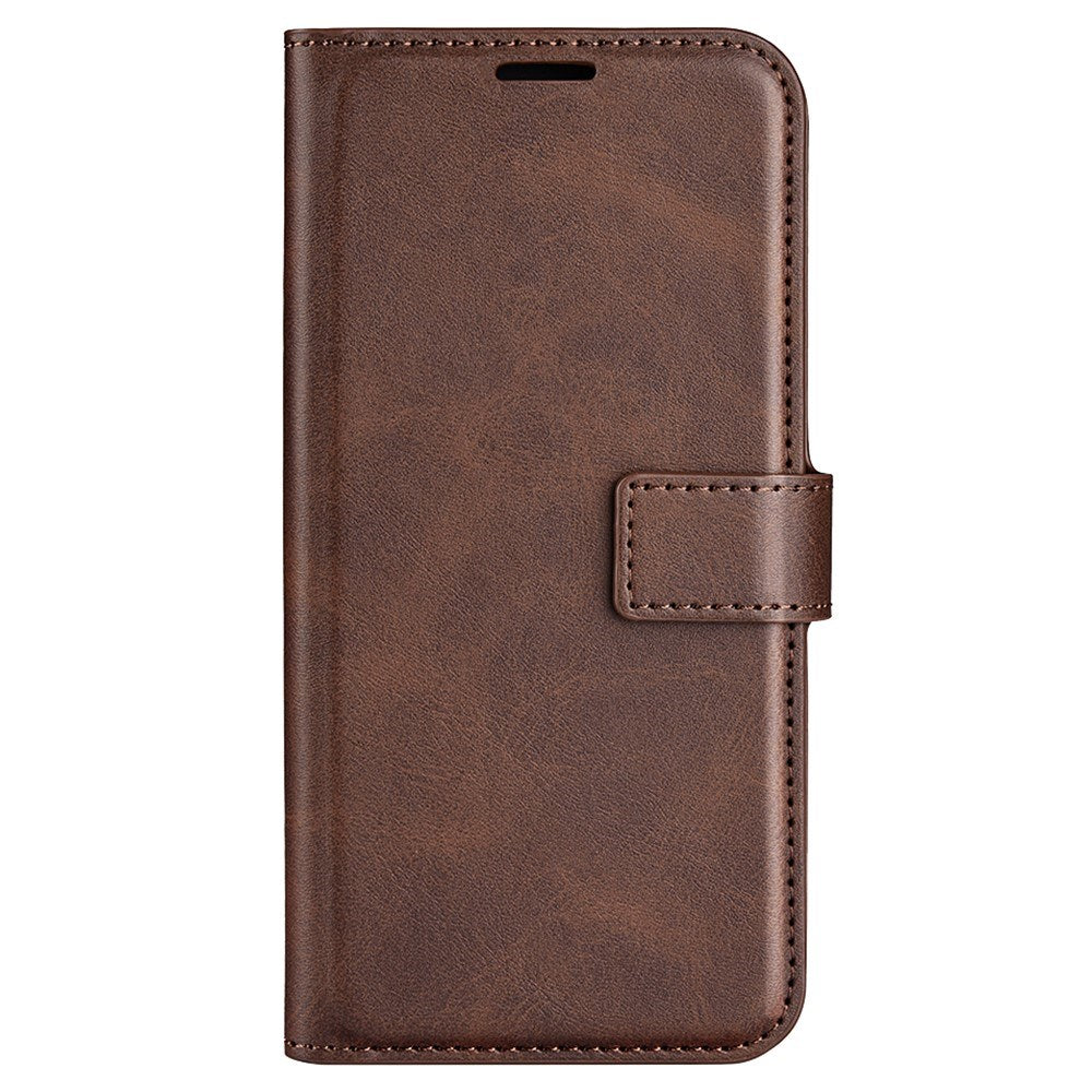 EIDERWOOD Oppo A79 (5G) / A2 (5G) Leather Flip Case w. Lommebok & Stand Function - Mørkebrun