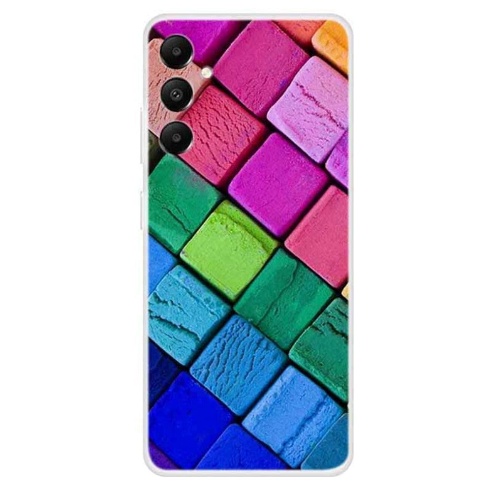 Samsung Galaxy A05s Flexible Plastic Case w. Motif - Multicolored