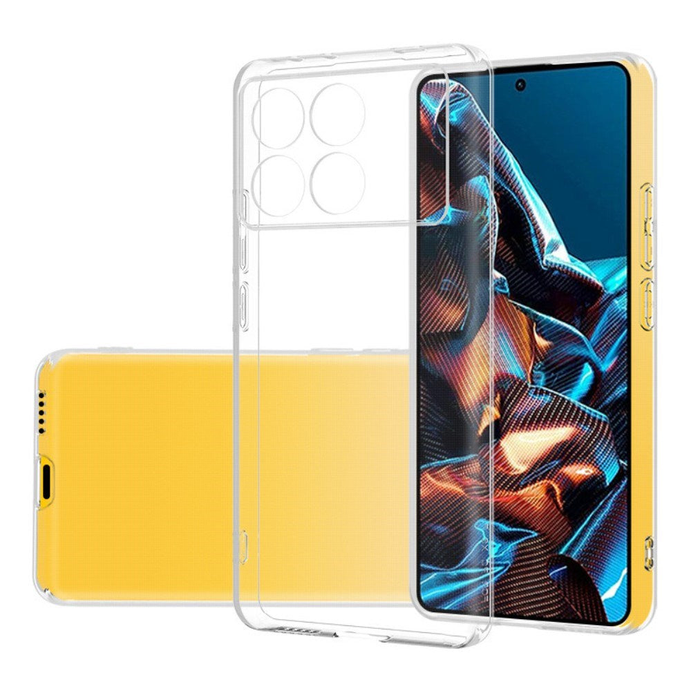EIDERWOOD Xiaomi Poco X6 Pro Flexible Plastic Back Case - Transparent