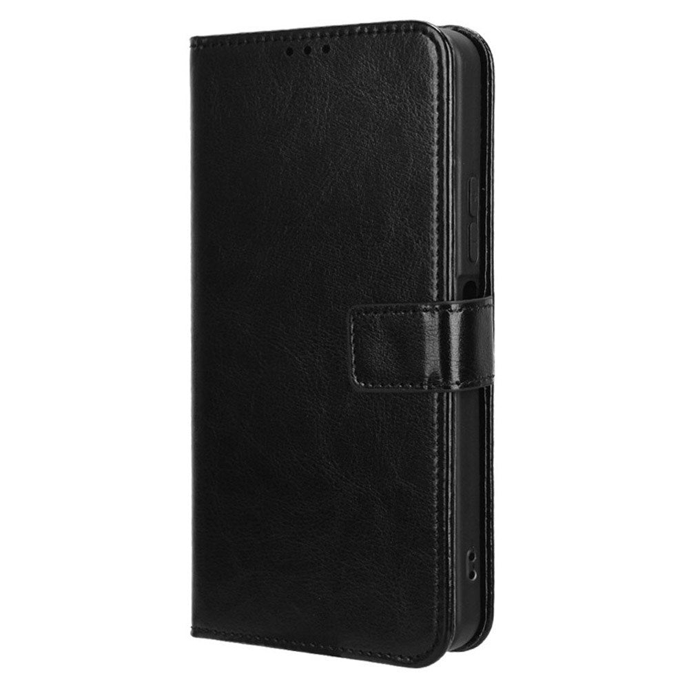 EIDERWOOD Xiaomi Redmi 13C (5G) Faux Leather Flip Case with Strap - Black