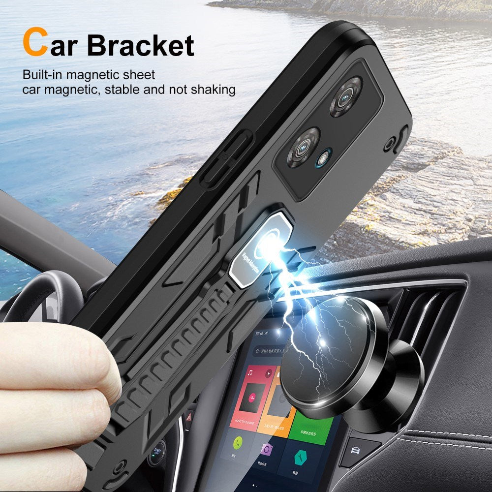 EIDERWOOD Motorola Edge 40 Neo Tough Case w. Kickstand - Black