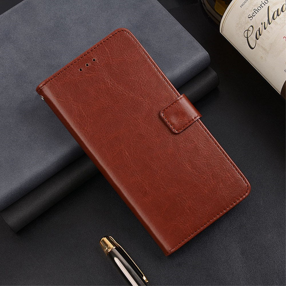 EIDERWOOD Xiaomi 14 Ultra Glossy Leather Phone Wallet Case - Brown