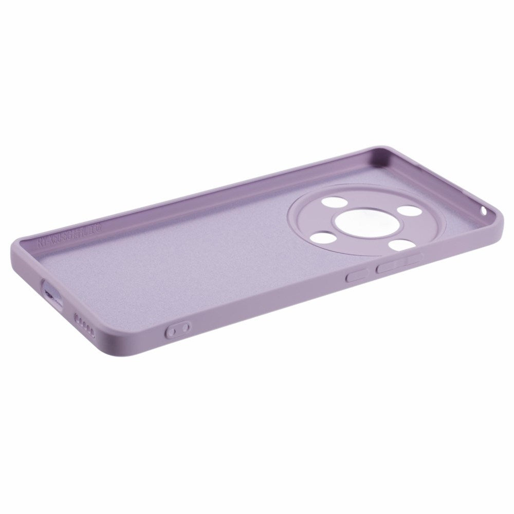 EIDERWOOD Honor Magic6 Lite 5G Case – Flexible Plastic Cover with Fiber Lining and Precise Lens Cutout - Purple