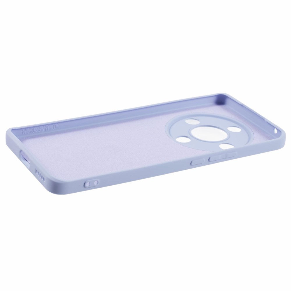 EIDERWOOD Honor Magic6 Lite 5G Case – Flexible Plastic Cover with Fiber Lining and Precise Lens Cutout - Light Blue