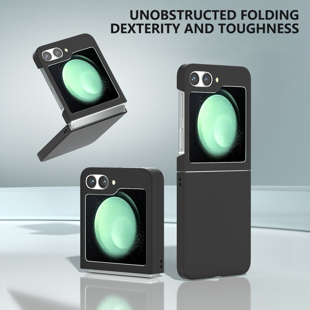 EIDERWOOD Samsung Galaxy Z Flip7 FE / Flip6 Rubberized Hard Plastic Case - Black